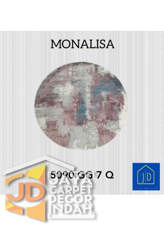 Permadani Monalisa Bulat 5090 GG 7 Q Ukuran 120 cm x 120 cm, 160 cm x 160 cm